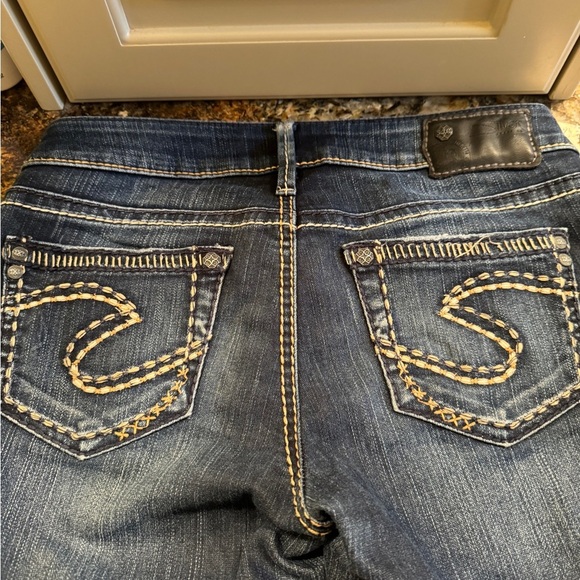 Aiko bootcut Silver jeans  Western Glove Works size 26 length 35. Long length - Picture 6 of 7